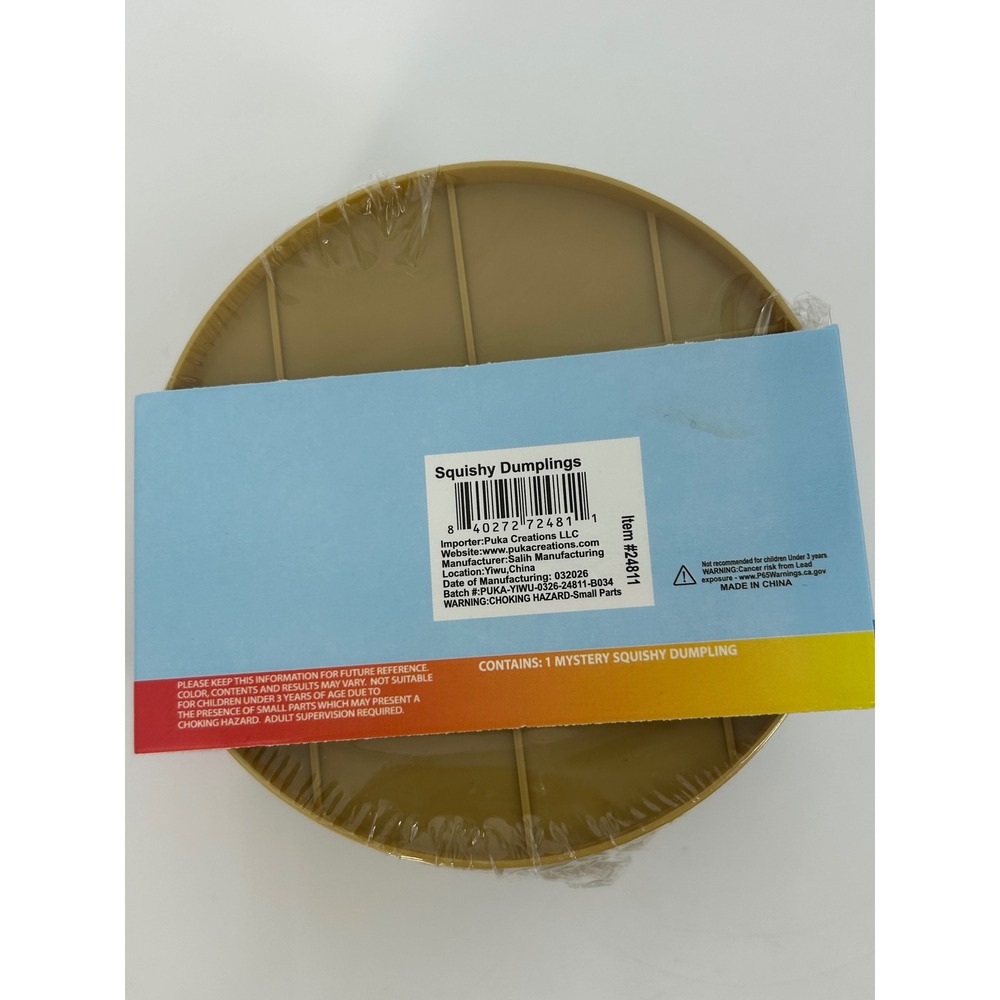 Rainbow Mystery Dumpling Squishy Toy- Lot Of 2- BRAND NEW SEALED!!! - Picture 4 of 6